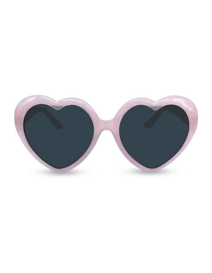 Wishes Baby Love Heart Sunglasses in Pink One Size