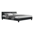 Artiss Fabric Neo Queen Bed Frame in Charcoal Black