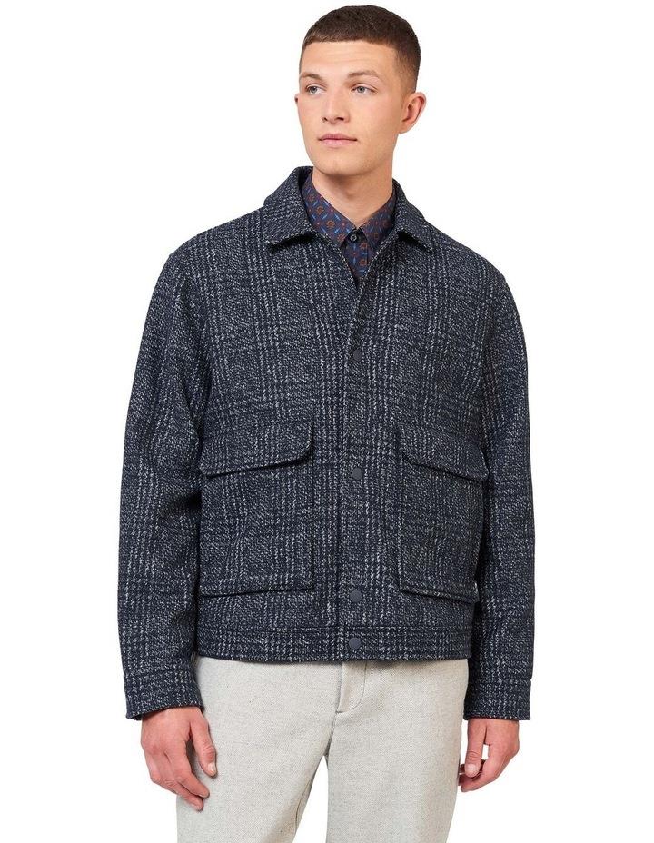 Ben Sherman Wool Blouson Jacket in Blue XL
