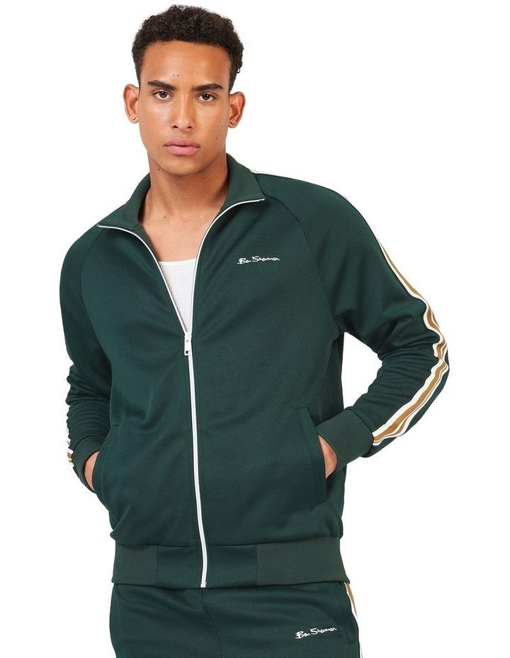 Ben Sherman House Taped Track Top in Green S