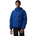 Lacoste Hooded Lightweight Puffer Jacket in Mthylen Blue L