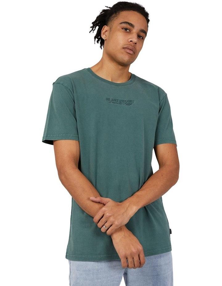 Silent Theory Classic Embro Tee in Forest Green S