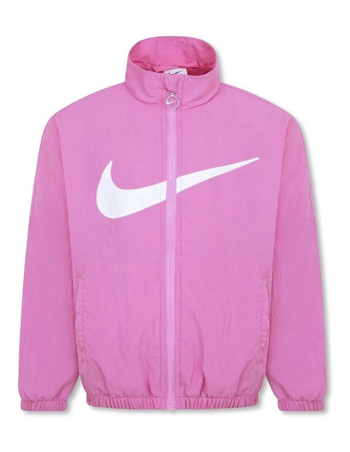 Nike Swoosh Windbreaker Jacket in Pink 4