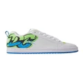 DC Court Graffik Shoes in White/Lime/Turquoise White 12