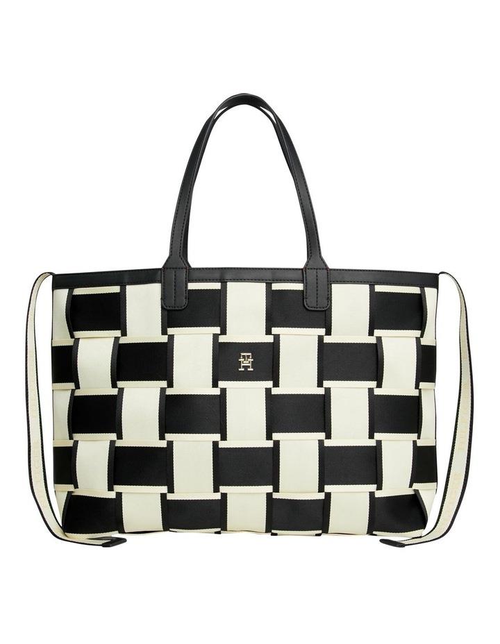 Tommy Hilfiger Iconic Woven Tote Bag in Black Assorted
