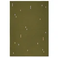 Double Rugs Confetti Washable Chenille Rug in Olive 160x230cm
