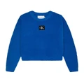 Calvin Klein Jeans Monogram Soft Sweater in Kettle Blue 8