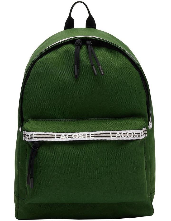 Lacoste Neocroc Backpack With Zipped Logo Straps in Green