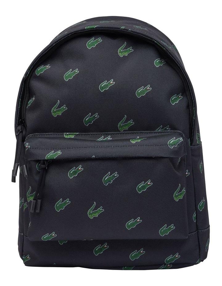 Lacoste Lacoste Croc Print Backpack in Abimes Black