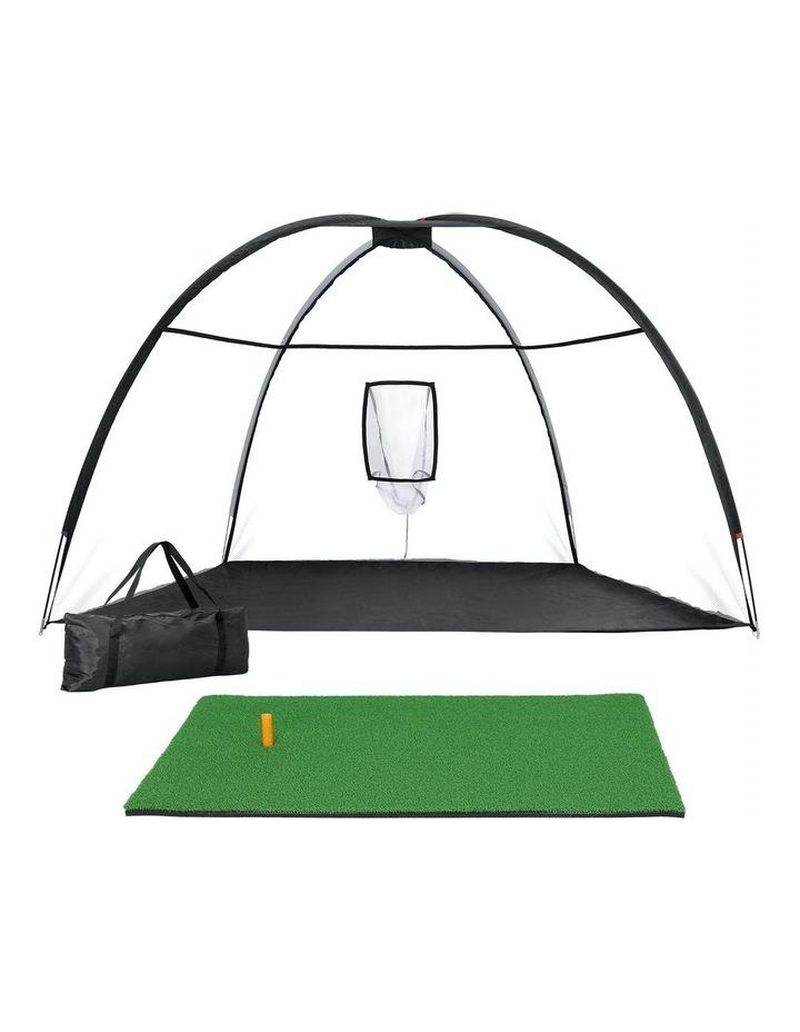 Everfit Golf Practice Net with Driving Mat 3.5M in Black