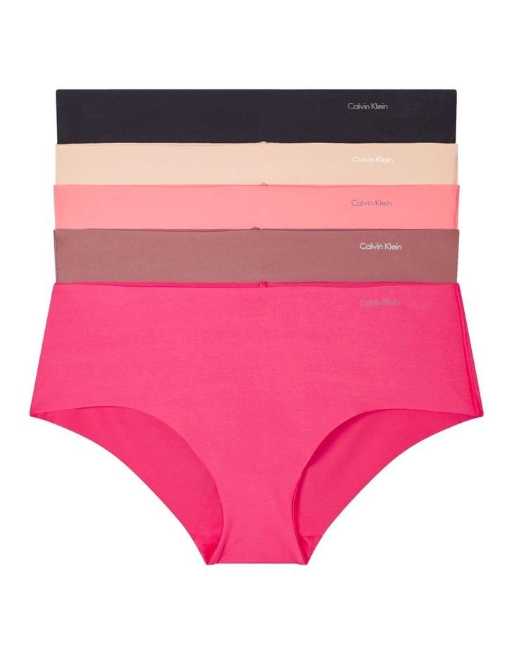 Calvin Klein Invisibles Thong 5 Pack in Multi Assorted M