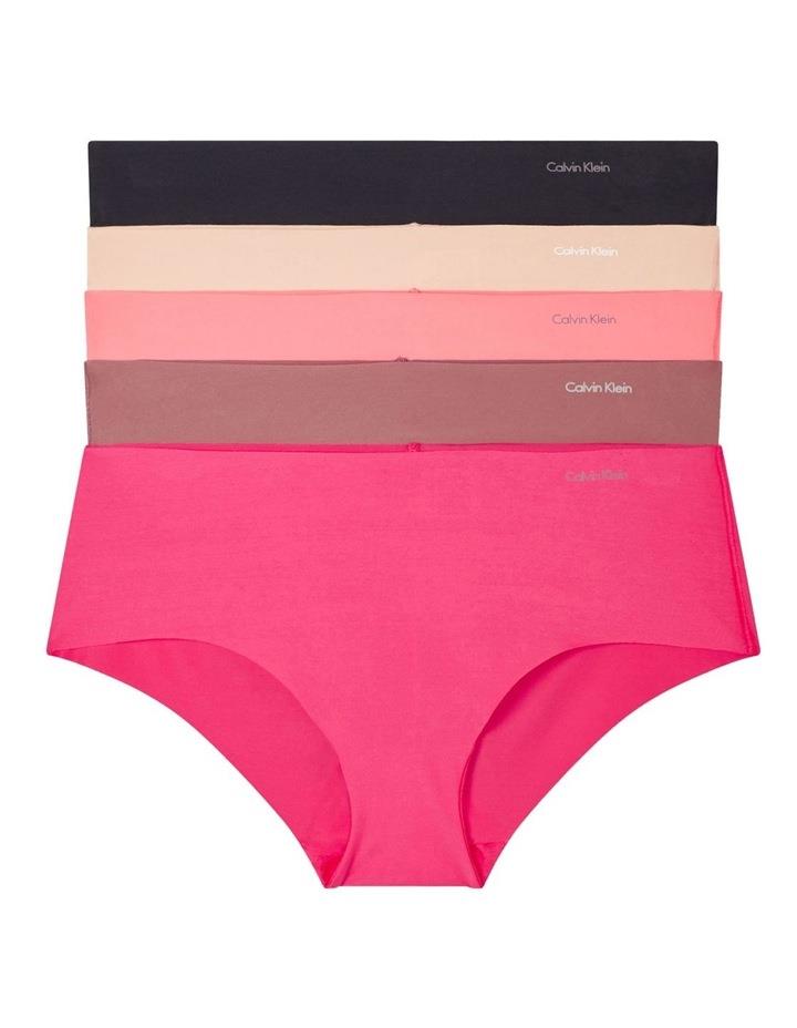 Calvin Klein Invisibles Hipster 5 Pack in Multi Assorted XS