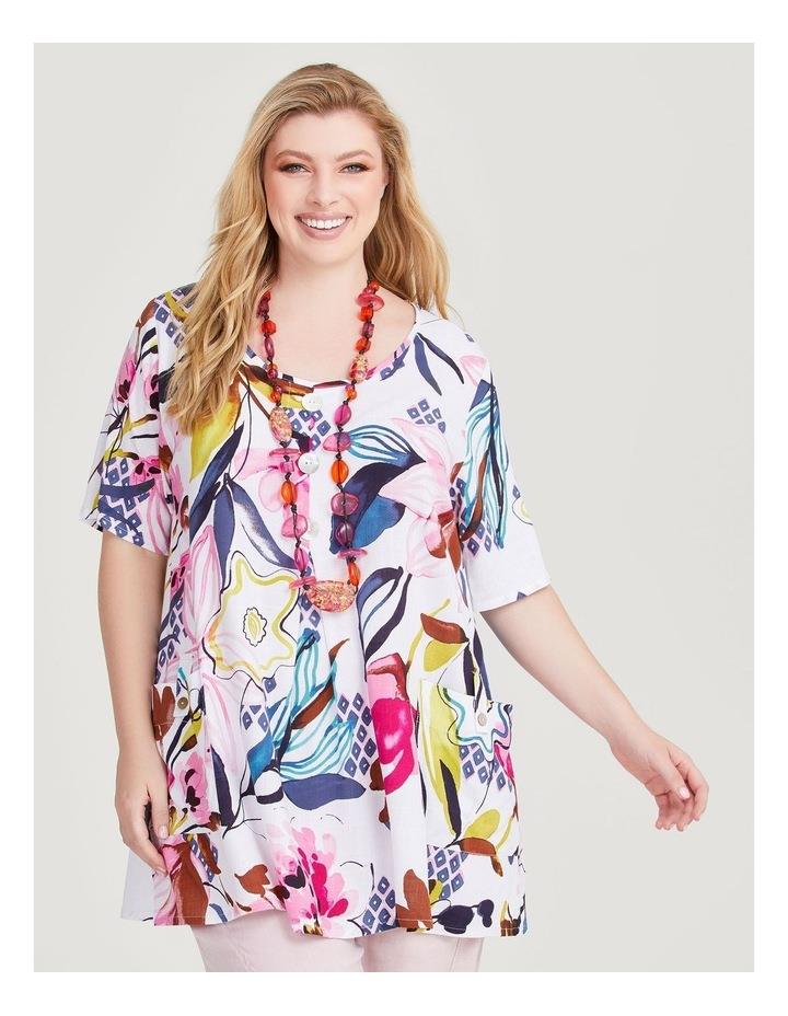 Taking Shape Rosy Glow Natural Tunic in Print Assorted 12