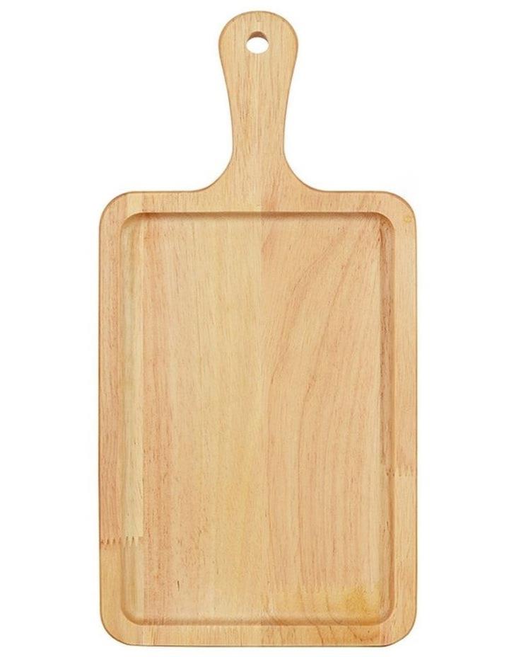 SOGA Premium Wooden Rectangle Serving Tray 30cm Brown