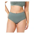 Ambra Bare Essentials Recycled Nylon Full Brief in Lagoon Teal 12-14