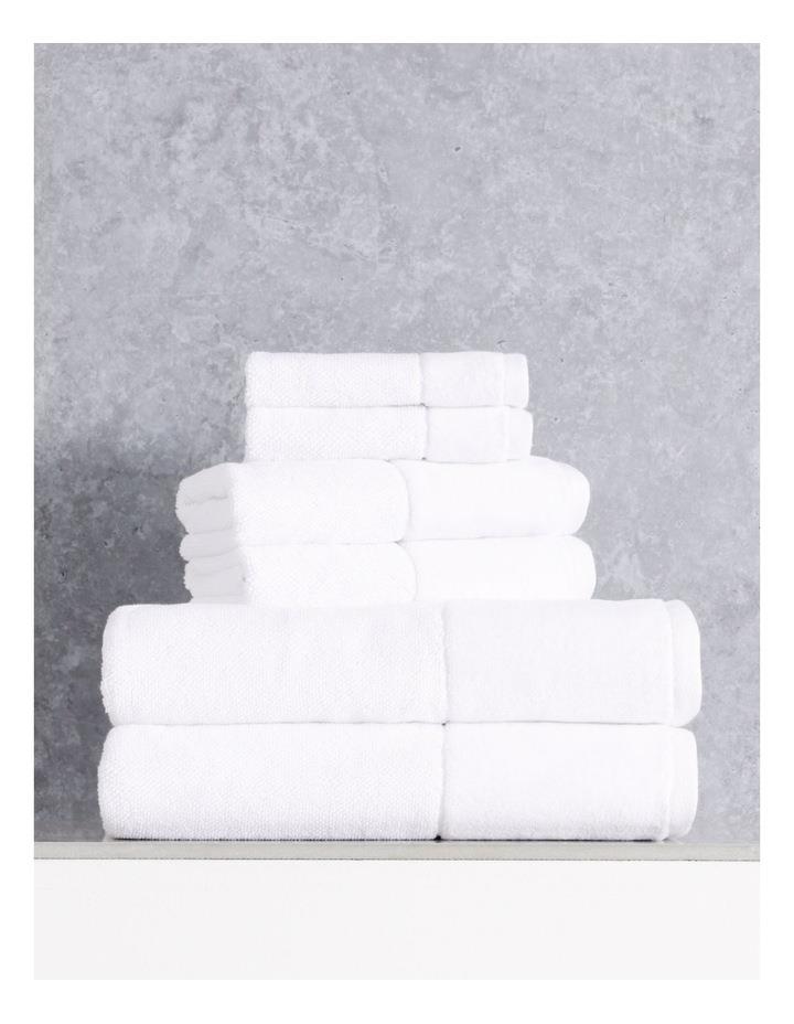 Vue Velour 6 Piece Towel Pack in White Towel Set
