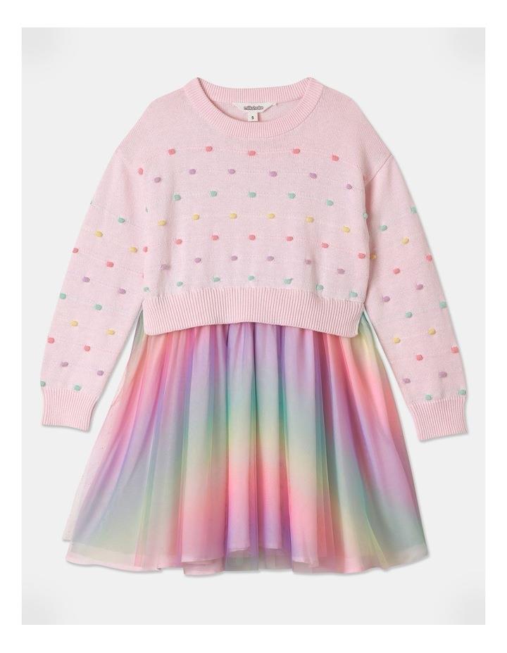 Milkshake Bobble Knit Sweater And Tulle Tutu Dress in Rainbow 3