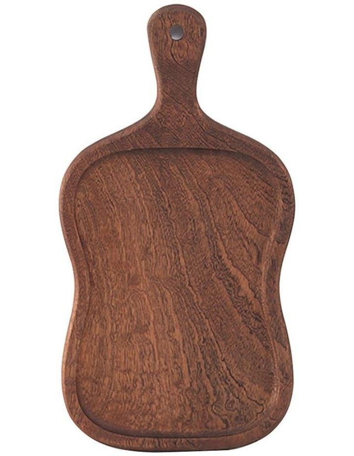 SOGA Wooden Serving Tray with Handle 18cm in Brown
