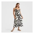 Seed Heritage Mono Palm Twist Dress in Multi Assorted 4