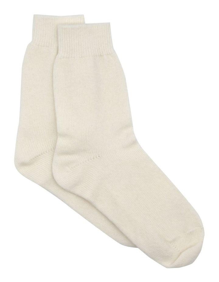 Levante Pina Crew Sock in Cream One Size