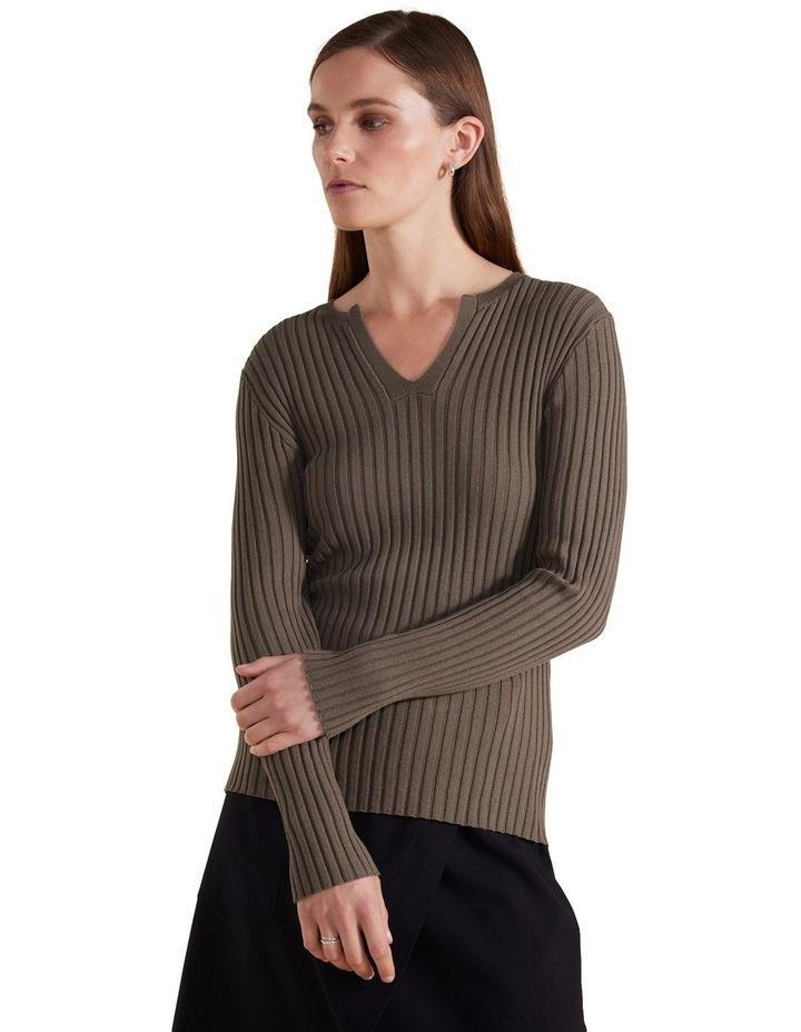Marco Polo Essential Rib Knit Henley in Sage S