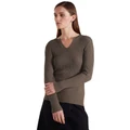 Marco Polo Essential Rib Knit Henley in Sage L