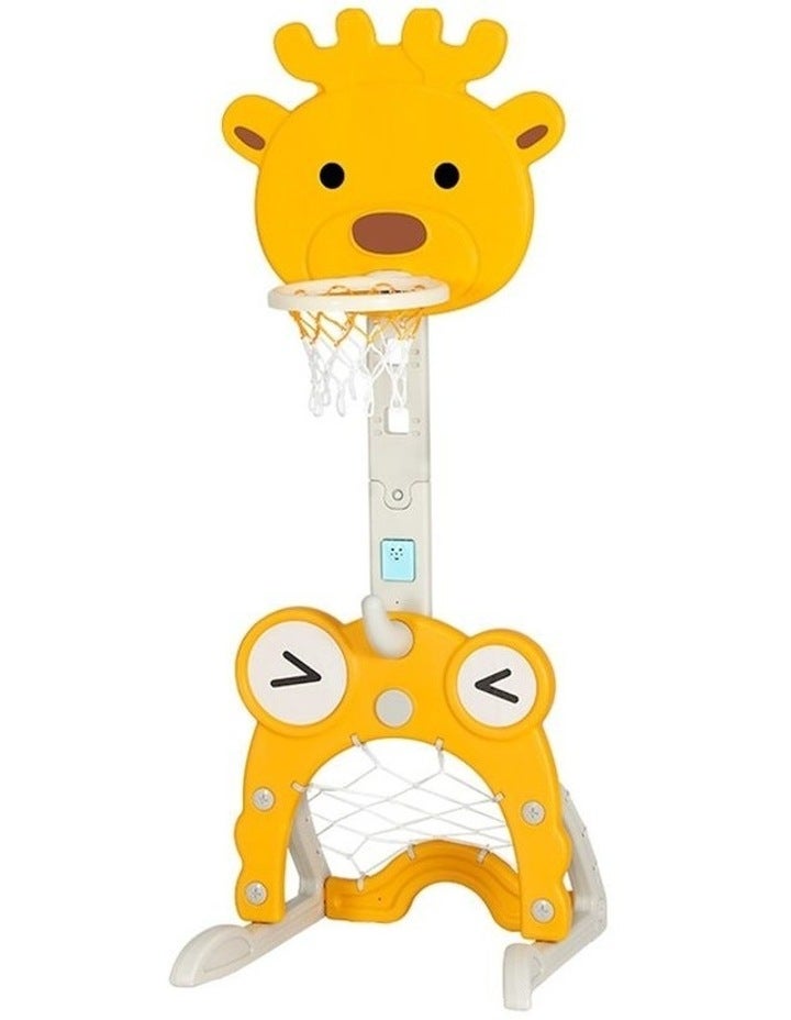 Everfit Adjustable 5-in-1 Basketball Hoop Stand Yellow