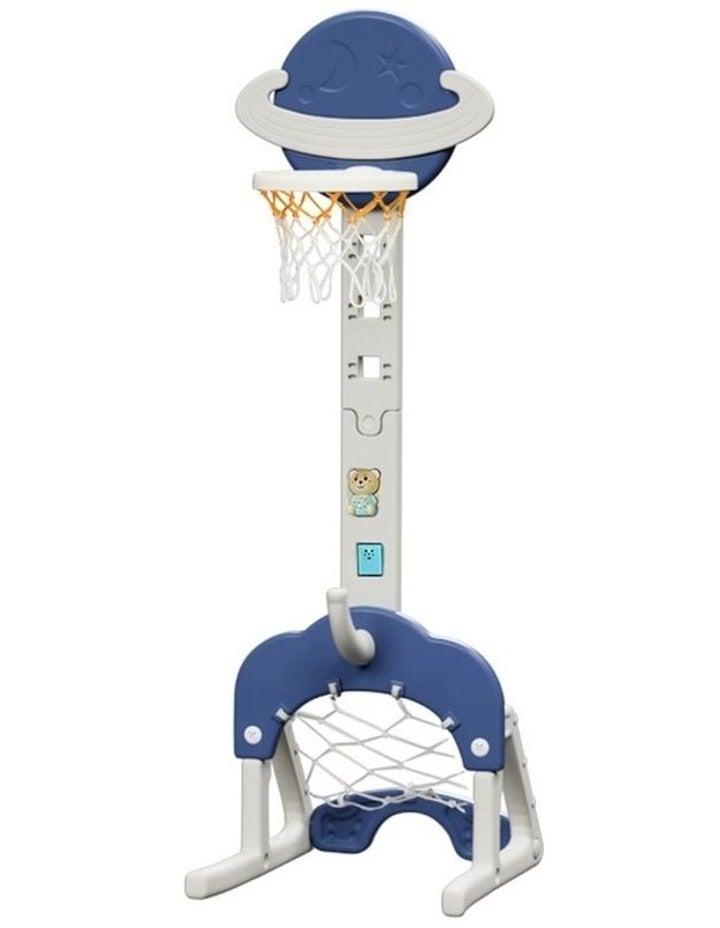 Everfit Adjustable 6-in-1 Basketball Hoop Stand Blue