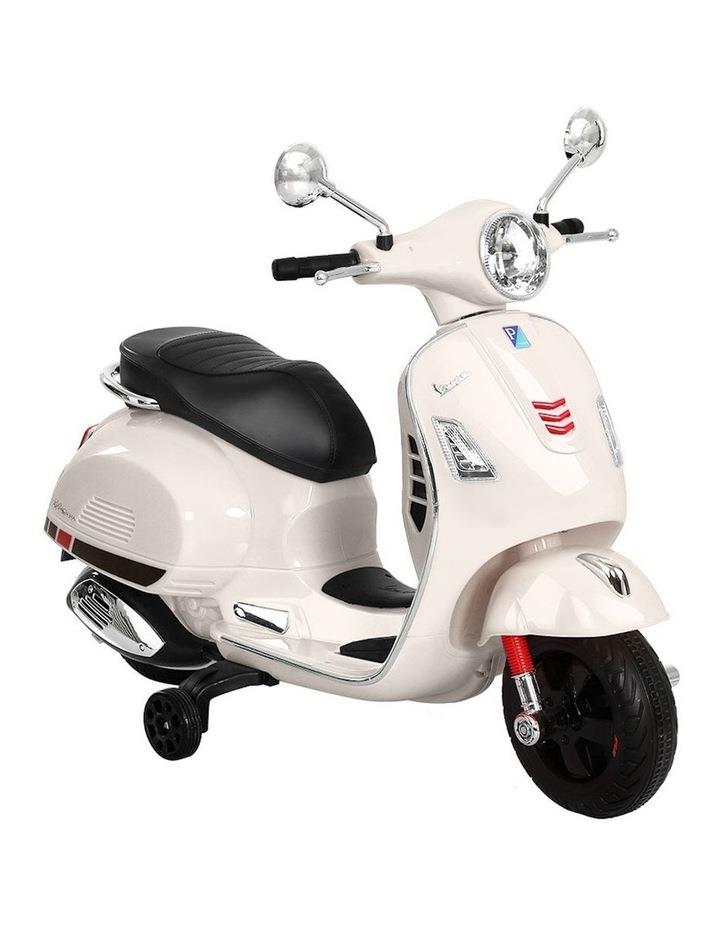 Rigo Electric Vespa GTS Ride-On Motorcycle in White