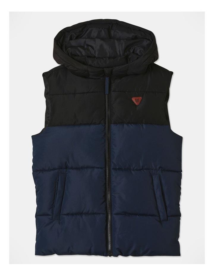 Bauhaus Recycled Puffer Vest in Black 14
