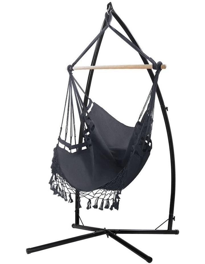 Gardeon Hanging Hammock Chair Set in Grey