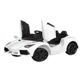 Rigo Kids Electric Ride On Car Ferrari-Inspired Toy Cars Remote 12V in White