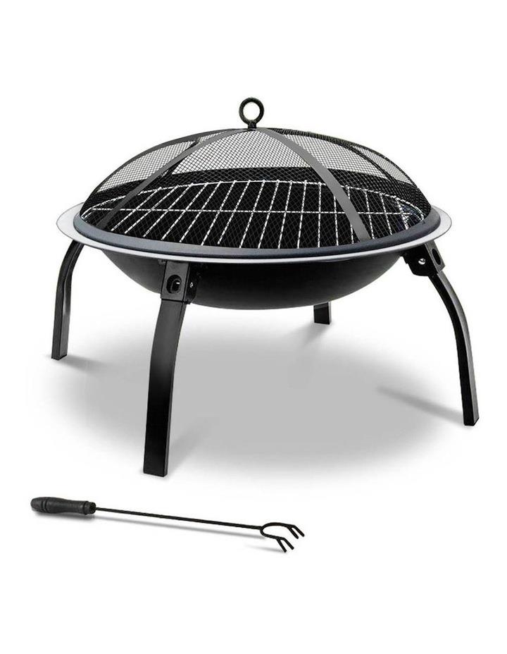 Grillz Portable Fire Pit in Black