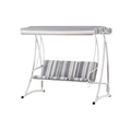 Gardeon Swing Furniture Canopy Chair Bench 3 Seater in Grey