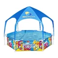 BESTWAY Steel Frame Swimming Play Pools Canopy 930L 183x51cm in Blue