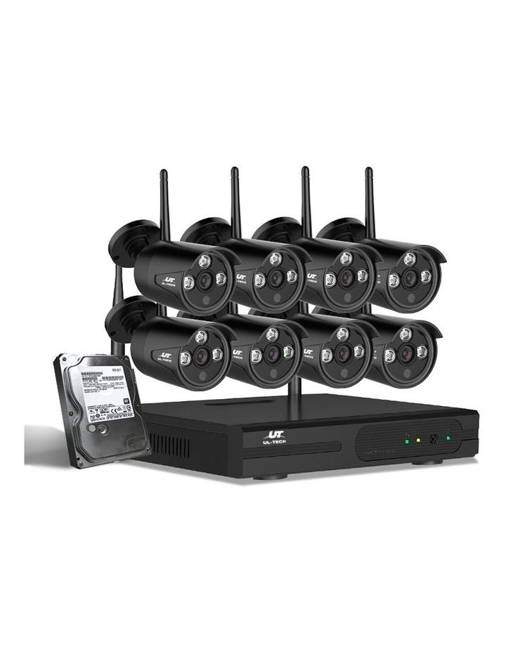 UL-Tech Wireless CCTV Security System 8CH NVR 8 Bullet 3MP Cameras 1TB Black