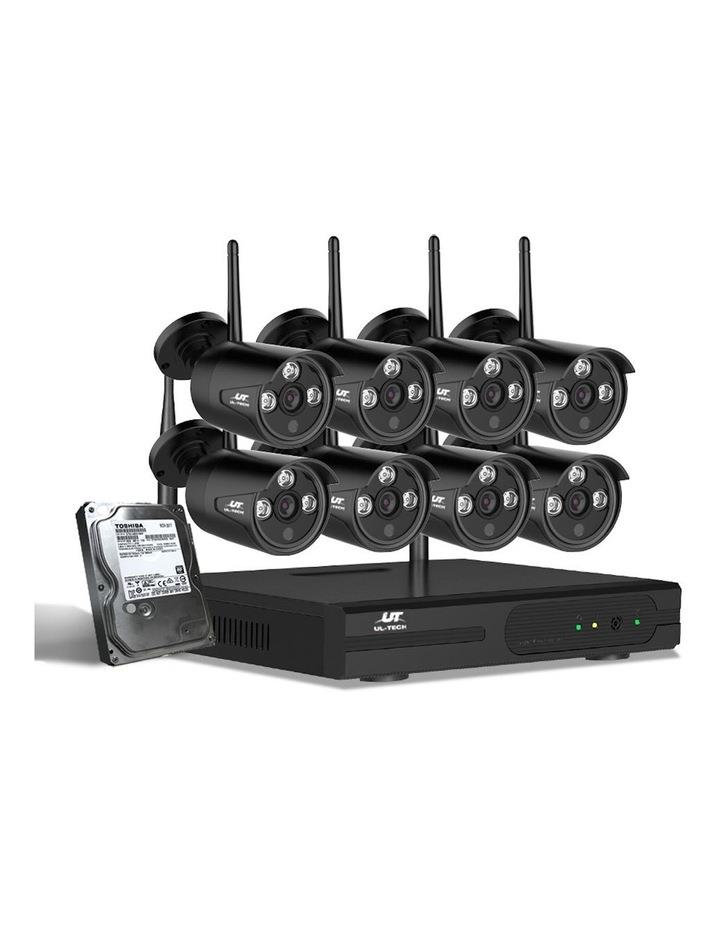 UL-Tech Wireless CCTV Security System 8CH NVR 3MP 8 Bullet Cameras 2TB Black