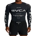 RVCA VA Sport Long Sleeve Rashguard in Black L