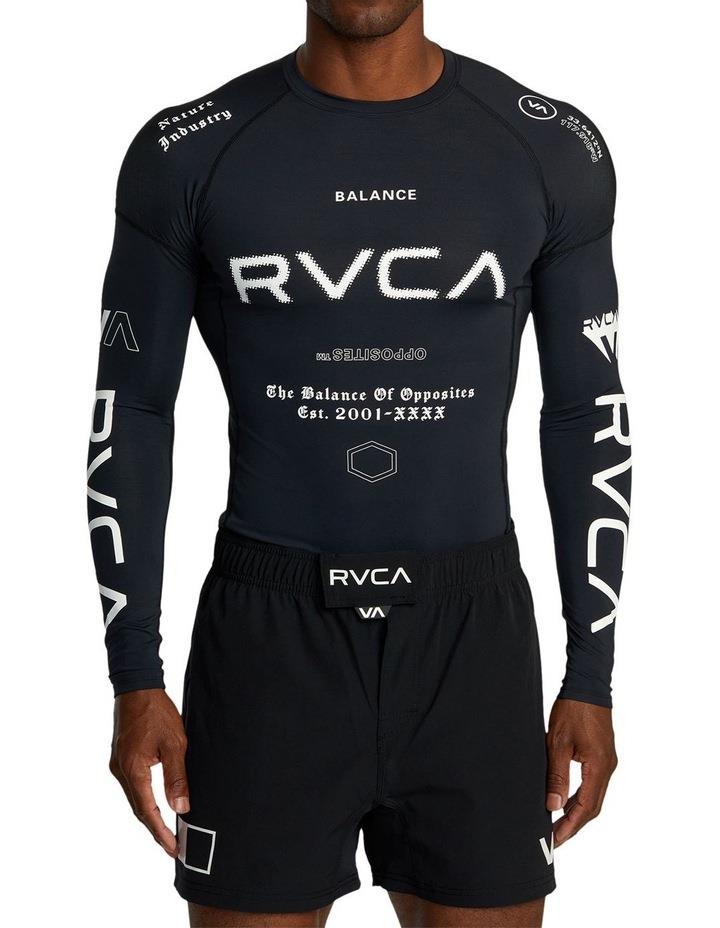 RVCA VA Sport Long Sleeve Rashguard in Black XL
