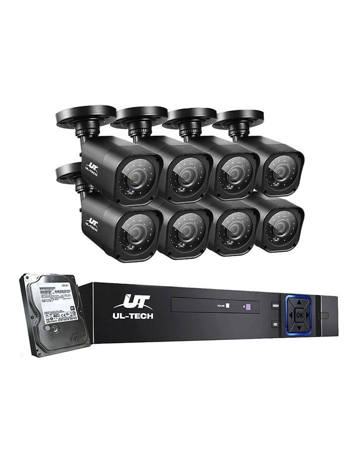 UL-Tech UL-tech CCTV Security System 8CH DVR 8 Cameras 1TB Hard Drive Black