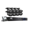 UL-Tech UL-tech CCTV Security System 8CH DVR 8 Cameras 2TB Hard Drive Black