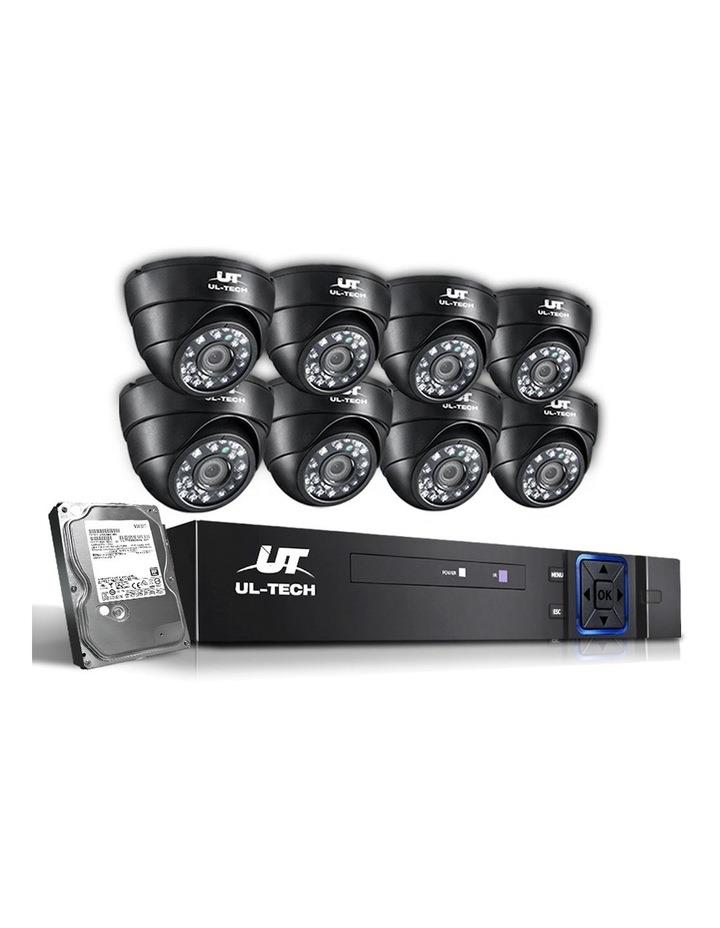 UL-Tech UL-tech CCTV Security System 8CH DVR 8 Cameras 2TB Hard Drive Black