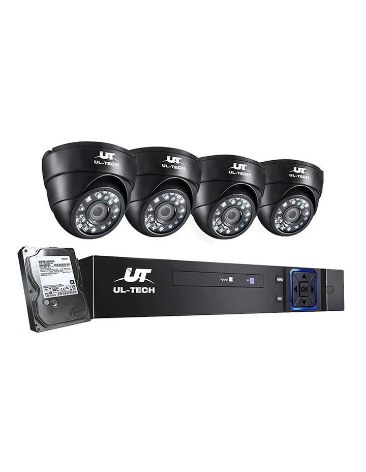UL-Tech UL-tech CCTV Security System 8 Channel DVR 4 Cameras 1TB Hard Drive Black