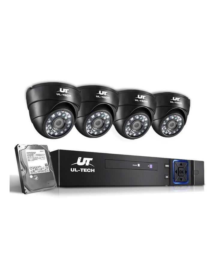 UL-Tech UL-tech CCTV Security System 4 Channel DVR 4 Cameras 2TB Hard Drive Black