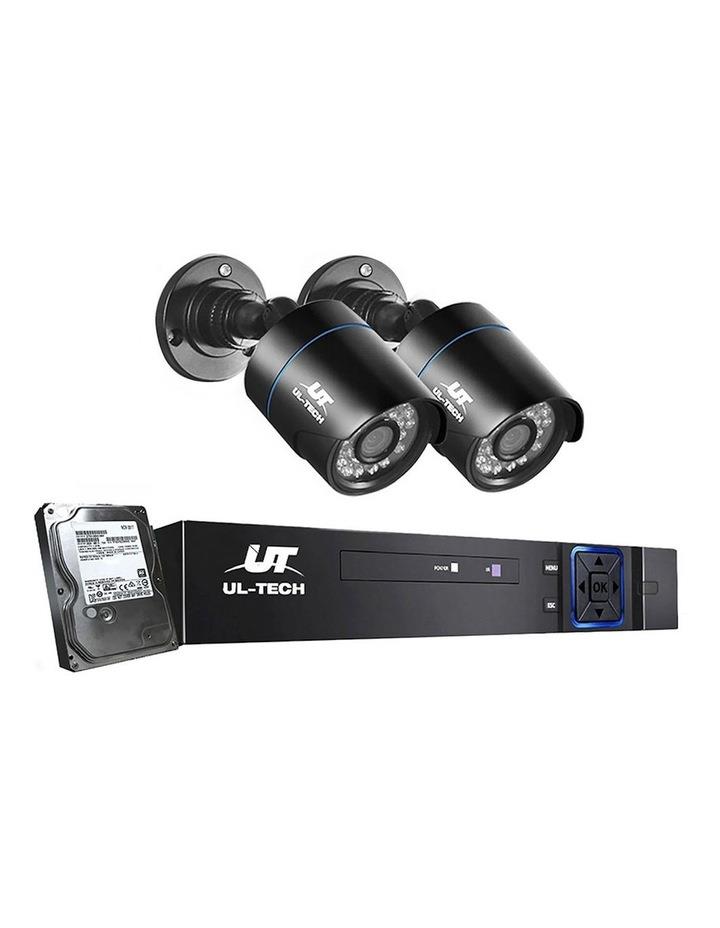 UL-Tech UL-tech CCTV Security System 4 Channel DVR 2 Cameras 1TB Hard Drive Black