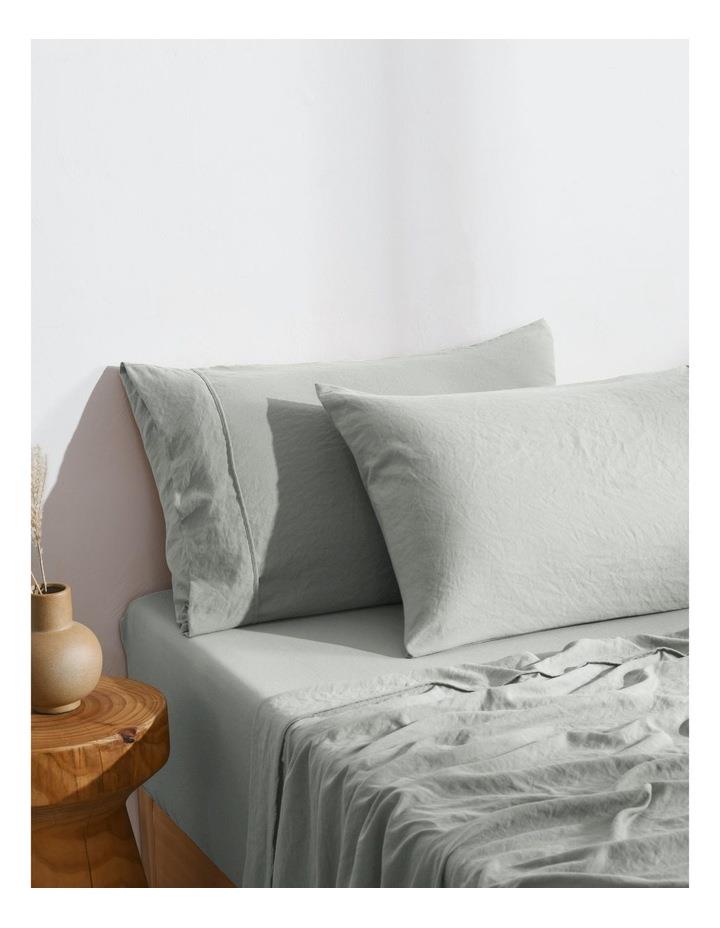 Dreamaker Superfine Washed Microfibre Standard Pillowcase Twin Pack in Dove Grey