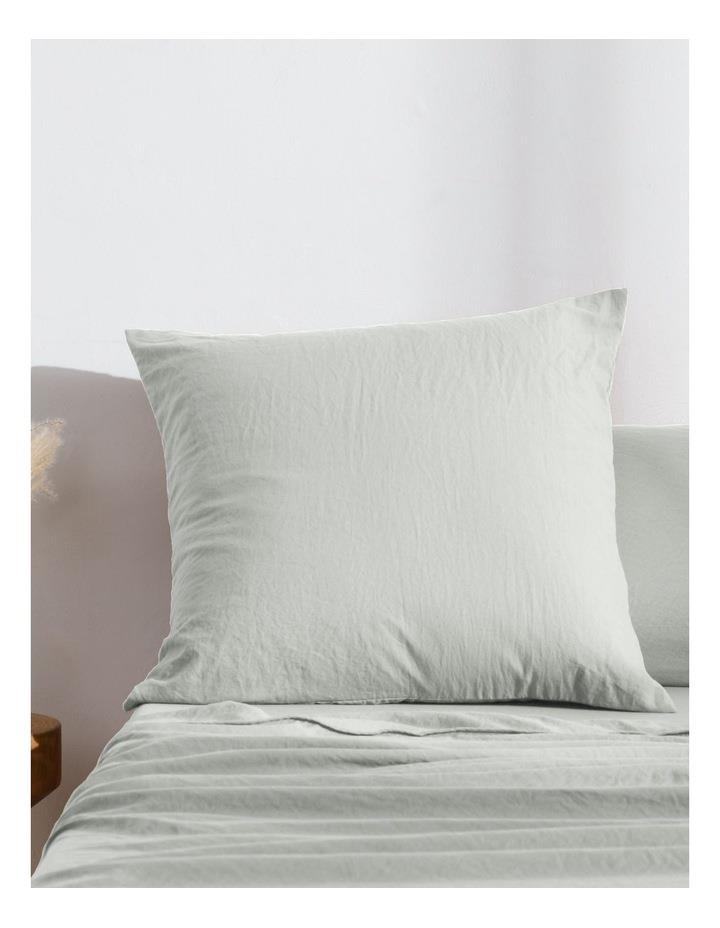 Dreamaker Superfine Washed Microfibre European Pillowcase in Dove Grey