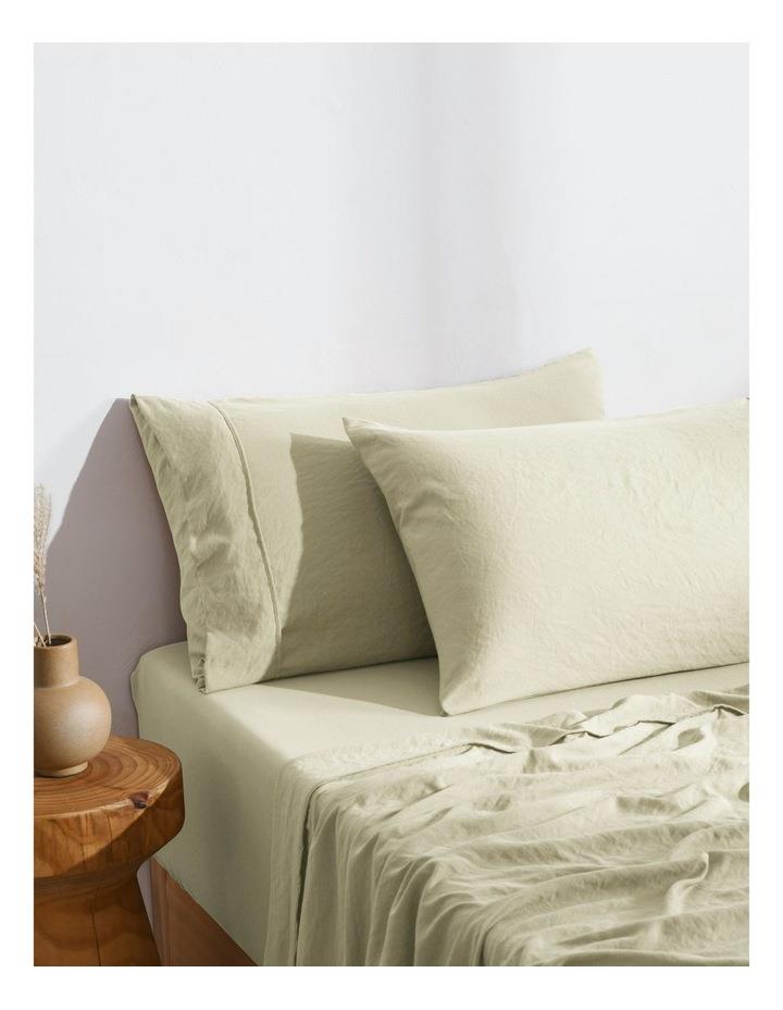 Dreamaker Superfine Washed Microfibre Standard Pillowcase Twin Pack in Natural