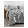 Dreamaker Superfine Washed Microfibre Quilt Cover Set in Dove Grey King