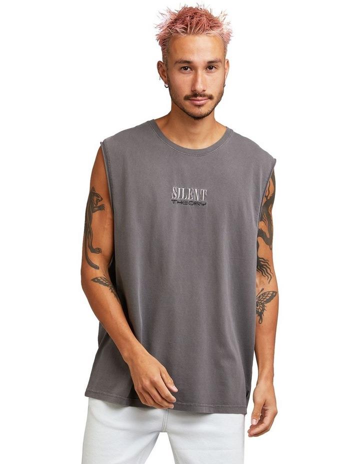 Silent Theory Groove Muscle Tank in Coal Grey M